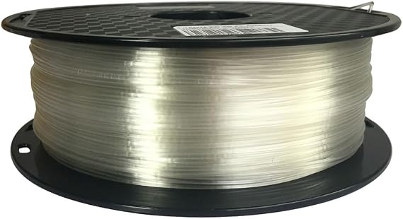 CC3D Transparent PC Filament 1.75mm Clear Polycarbonate Filament 1kg Spool PC Filament Transparent Strong Tough Heat Resistant 3D Printer Filament Polycarbonate 3D Printing Material