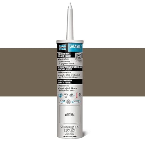 LATICRETE Latasil High Performance Silicone Sealant, Chestnut Brown #66