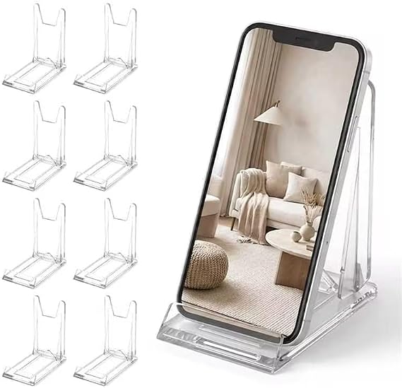 8 Pcs Plate Stand for Display Adjustable Acrylic Stands for Display