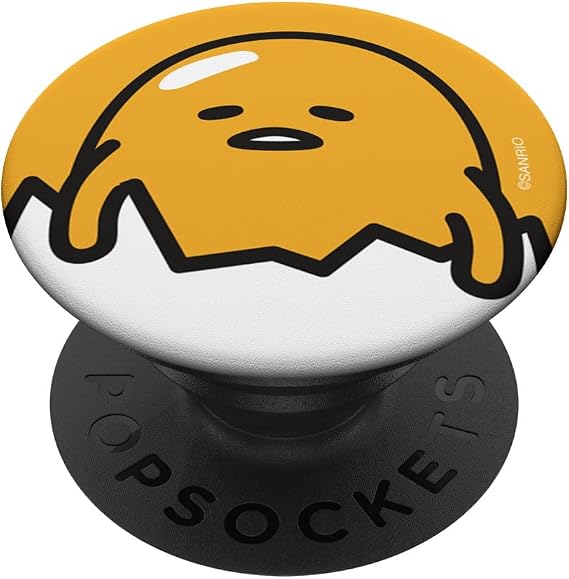 Gudetama Cracked Shell PopSockets Stand for Smartphones and Tablets PopSockets Standard PopGrip