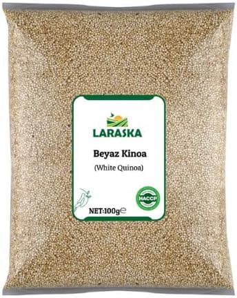 Laraska Beyaz Kinoa 100g - Natural White Quinoa 100g - Katkı Maddesiz Doğal