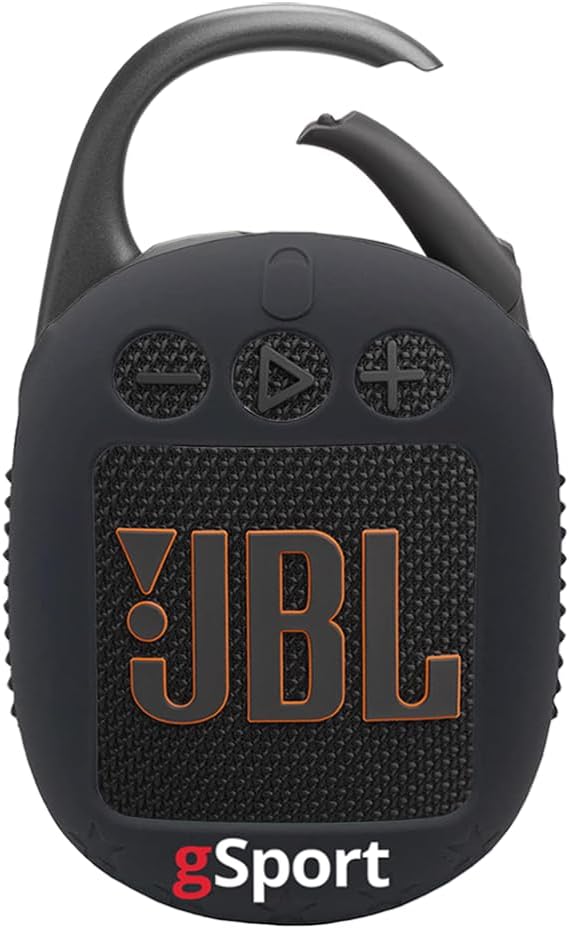 JBL Clip 5 Ultra Portable Bluetooth Speaker Bundle with gSport Silicone Sleeve (Black)