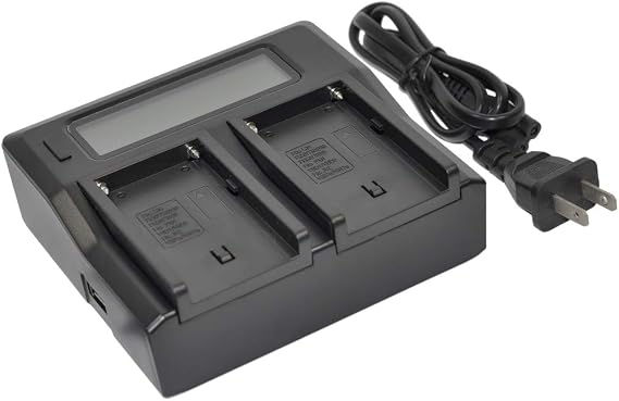 BP-727 Charger AC Dual LCD for BP727 BP-709 BP-718 BP-745 LEGRIA VIXIA iVIS HF M506 M52 M56 M60 R306 R36 R37 R38 R406 R46 R48 R47 R506 R56 R57