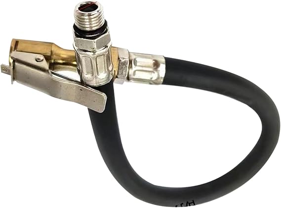 Tire Inflator Hose, Tire Inflation Gauge Accessories, Tire Inflator Extension Tube Fits for Most Cars, Trucks, Suvs, Motorcycles, Bicycles