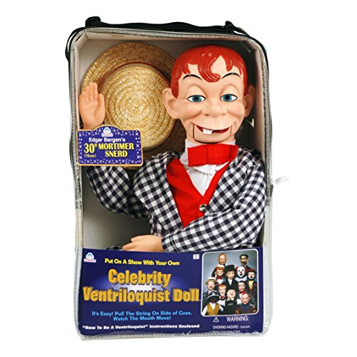 30 Mortimer Snerd Ventriloquist Doll with Tote Bag and Instruction Booklet