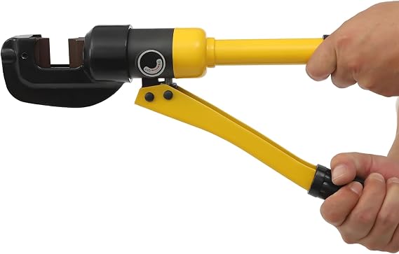 Manual Hydraulic Rebar Cutter 13Ton 28660lbs Force, Steel Bar Shear Tool Construction Site UK, 22mm Cutting Capacity Portable Toolbox Insulated Handle