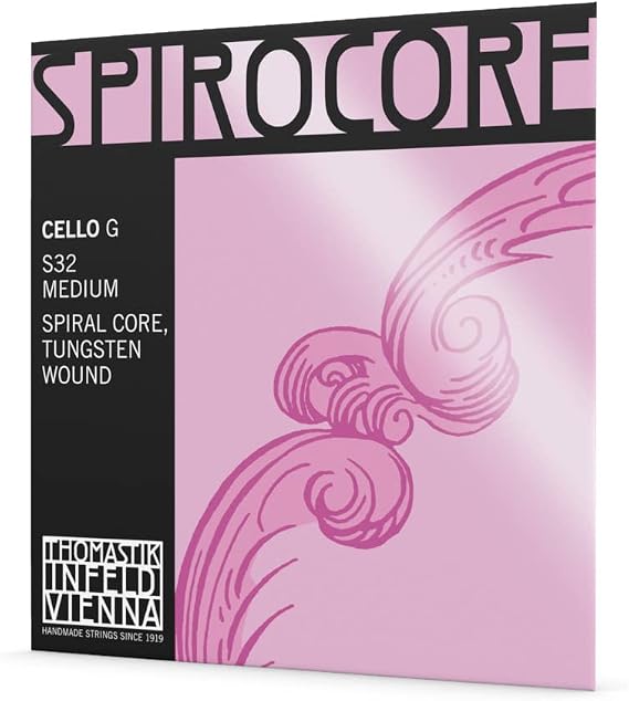 Thomastik-Infeld S32 Spirocore Cello Strings Single G String 4/4 Size Steel Core Tungsten Wound