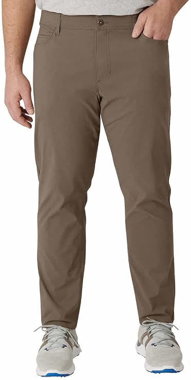 Weatherproof Vintage Mens Mid-Weight Mid Rise Tech Pant (US, Waist Inseam, 34, 32, Regular, Regular, Tan)