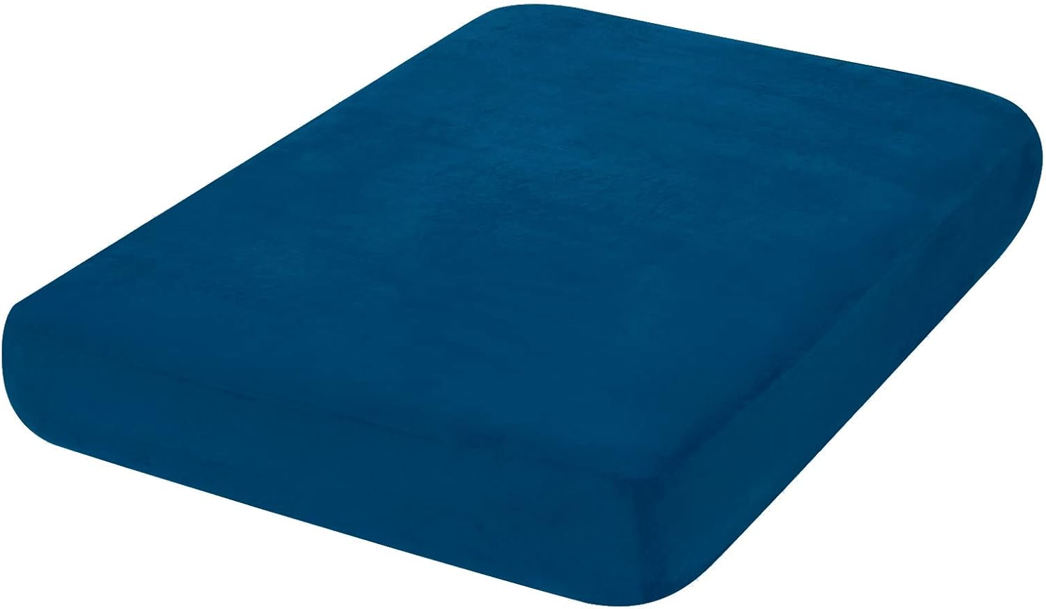 hyha Velvet Couch Cushion Covers, Soft Sofa Seat Covers for sectional 2 Cushion Couch Washable, Magic Sofa Slipcover with Elastic Bottom, Non-Slip Furniture Protector for Pets, KidMedium, Royal Blue