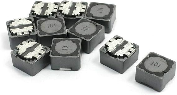 10Pcs 12mm x 12mm x 7mm 100uH 1.7A Gray Square SMD Power Inductor