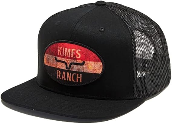 Kimes Ranch Unisex American Standard Trucker Embroidered Logo Patch Adjustable Snapback One-Size Hat