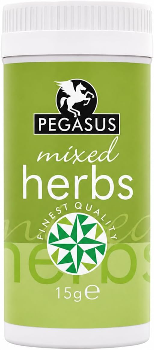 Pegasus Mixed Herbs 15g, Premium Dried Herb Blend for Cooking, Baking, Pasta, Sauces, Roasting & Seasoning, Aromatic All-Purpose Culinary Spice Jar (Pack of 1) for Everyday Home Kitchen Use