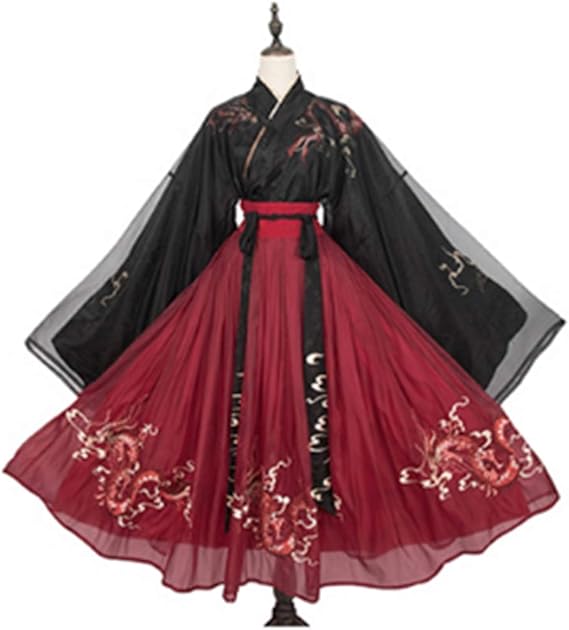 Chinesisch Hanfu Kleid Damen Kleidung Tang Anzug Chinesisch Traditionell Kostüm Stickerei Hanfu Kleider für Bühnenshow Performances Cosplay