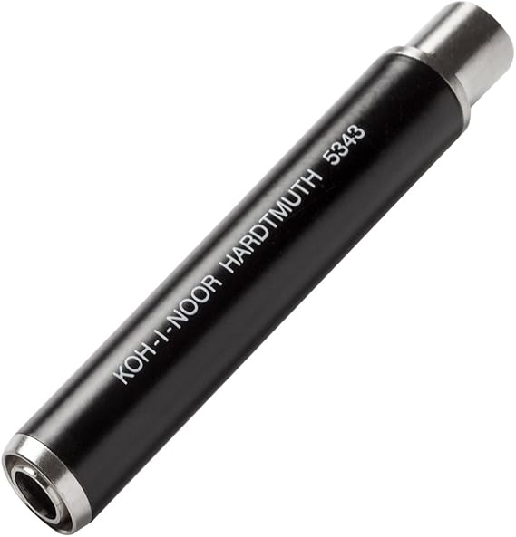 KOH-I-NOOR 5343 - Chalk holder made of metal for round 9-10 mm chalk, black - 1 PIECE