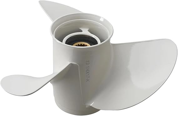 Propeller 13 1/4X17-K 6E5-45945-01-EL Fit for Y Engines 50-130HP Aluminum 15 Tooth Spline RH Replace Parts