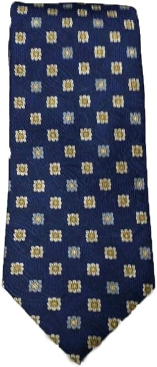 Ike Behar Navy Medallion Executive Extra Long Tie