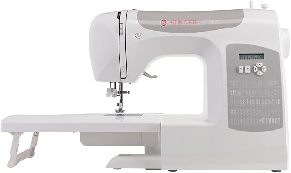 SINGER C5200 Computerized Sewing & Quilting Machine with Extension Table & Accessory Kit | 180 Stitch Applications, Touch Button Stitch Selection, LCD Screen, Full Metal Frame & 1-step Buttonhole