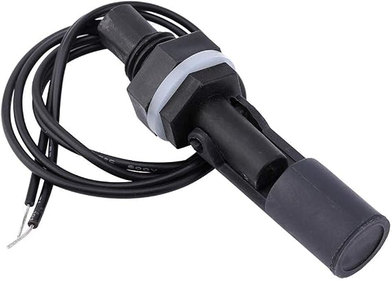 Liquid Float Switch, DC100V 0.5A 10W, Horizontal Water Level Sensor Aquarium Switch, Black
