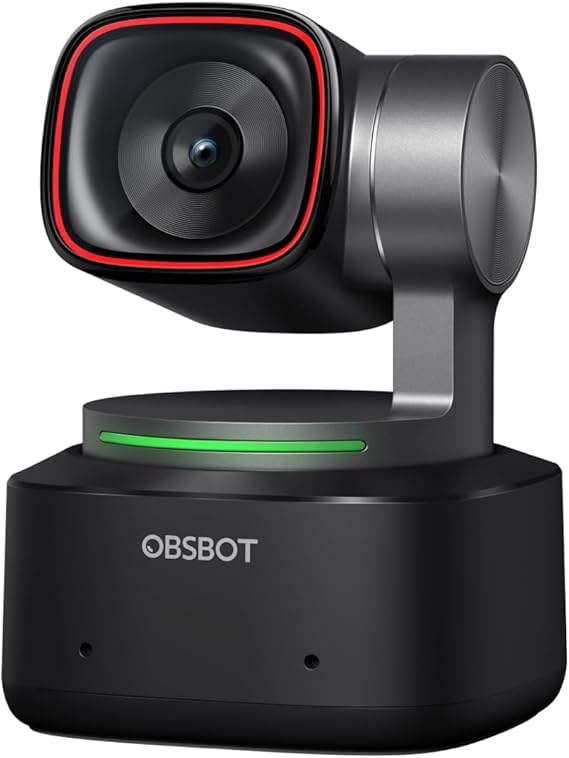 OBSBOT Tiny 2 4K Web Kamerası PTZ Ses Kontrolü, Çok Modlu Yapay Zeka İzleme, Otomatik Odaklama