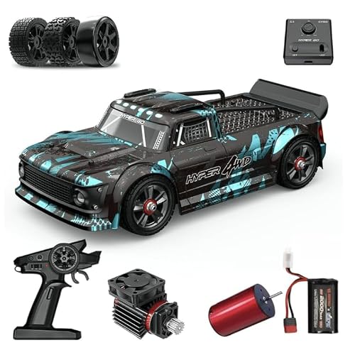 Helidirect MJX 114 Scale 45KMH High Speed Drift Rally Car Brushless 4WD Off-Road RTR with 2.4GHz RC Transmitter - Remote Control RC Drift Car 114 for Adults 14301