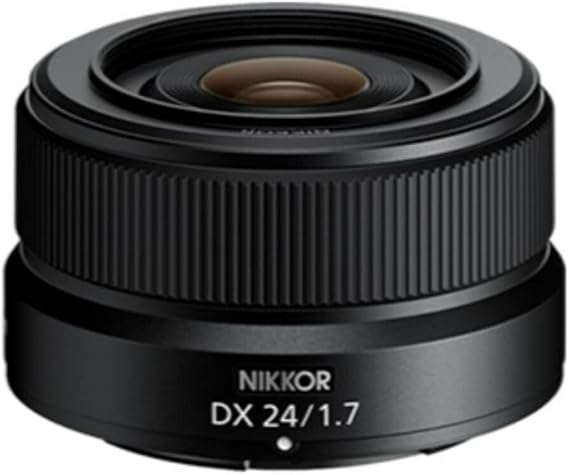 Nikon NIKKOR Z DX 24mm f/1.7 | Extra-large aperture wide-angle prime lens for APS-C size/DX format Z series mirrorless cameras | Nikon USA Model, Black | Prime lens for APS-C size format Z series mirrorless cameras
