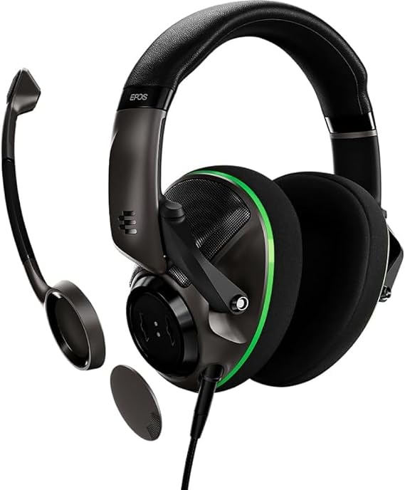 EPOS H6PRO Xbox Edition Headphones | Wired Open Acoustic Gaming Headset| These Gaming Headphones Include Cables for PC, Mac, PS5TM, PS4TM, Series X, Xbox One, and Nintendo SwitchTM