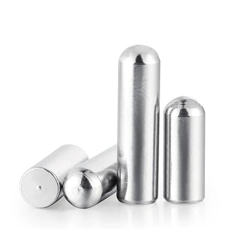 10-50pcs Round Head Cylindrical Pin Locating Dowel 304 Stainless Steel(5mm,M2.3 (50pcs))