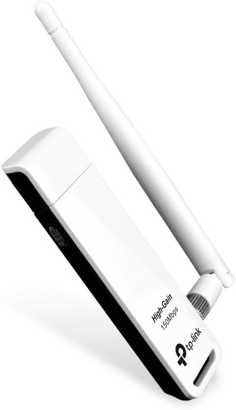 TP-Link Nano USB WiFi Dongle 150Mbps High Gain Wireless Network Adapter for PC Desktop and Laptops. Supports Win10/8.1/8/7/XP Linux 2.6.18-4.4.3, Mac OS 10.9-10.15 (TL-WN722N)