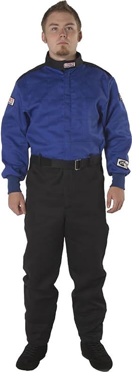 G-Force 4125LRGBU GF 125 Blue Large Single Layer Racing Suit