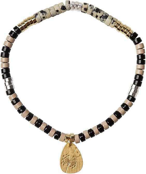 Scout Curated Wears - Intention Charm Bracelet - Dalmatian Jasper/Gold