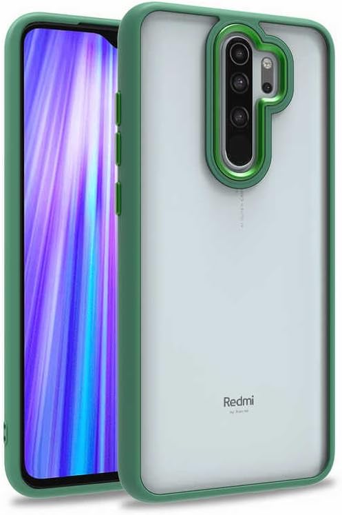 Zore Xioami ile uyumlu Redmi Note 8 Pro Kılıf Flora Kapak Yeşil