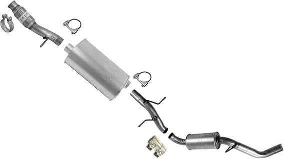 Muffler Exhaust System Replacement Parts for GMC 2014-2018 Sierra 1500 4.3 5.3 With 119Inch Base Only