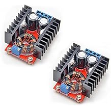 Gowoops 2PCS 150W DC-DC 10-32V to 12-35V Step Up Boost Converter Module Adjustable Power Voltage