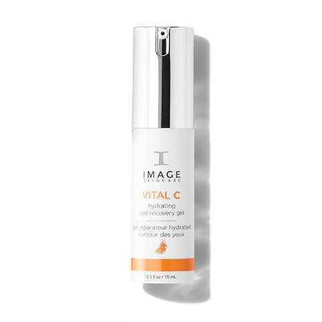 IMAGE Skincare, VITAL C Hydrating Eye Recovery Gel, 0.5 fl oz | With Vitamin C and Peptides to Reduce Appearance of Dark Circles, Bags, and Wrinkles Under Eyes
