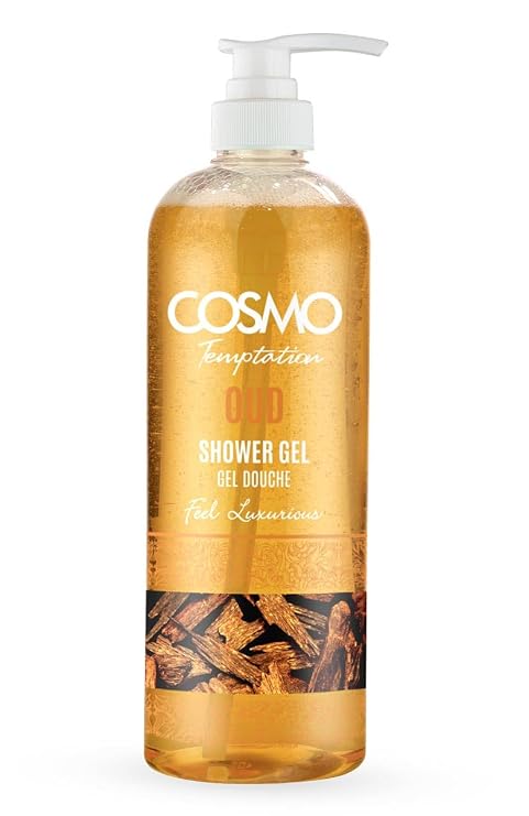 CD COSMO DESIGNS Temptation Shower Gel 480ml / 16.2 fl.oz | Gel Douche, Feel Calm, Skin Exfoliate, Providing Nourishing & Hydration, Best Body Wash, Daily Use Shower Gel (Oud)