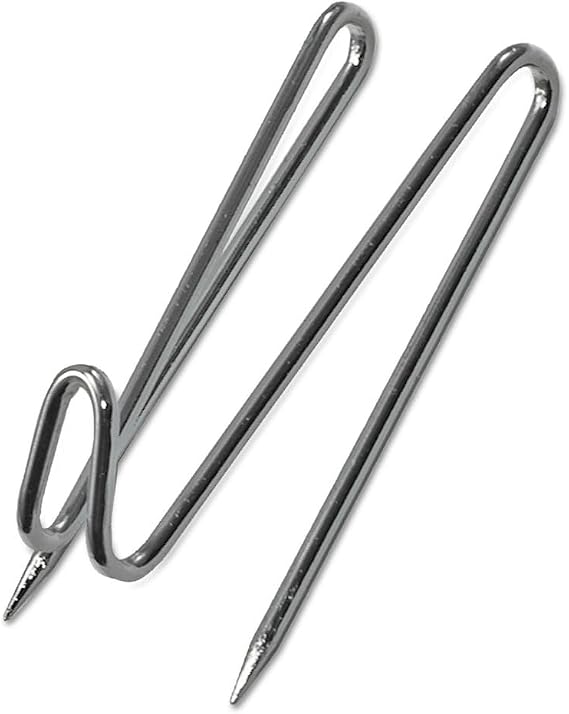 Advantus 75370 Panel Wall Wire Hooks, Silver, 25 Hooks/Pack