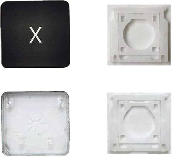 Replacement Individual AP08 Type X Key Cap and Hinges are Applicable for MacBook Pro Model A1425 A1502 A1398 for MacBook Air Model A1369/A1466 A1370/A1465 Keyboard to Replace The X Keycap