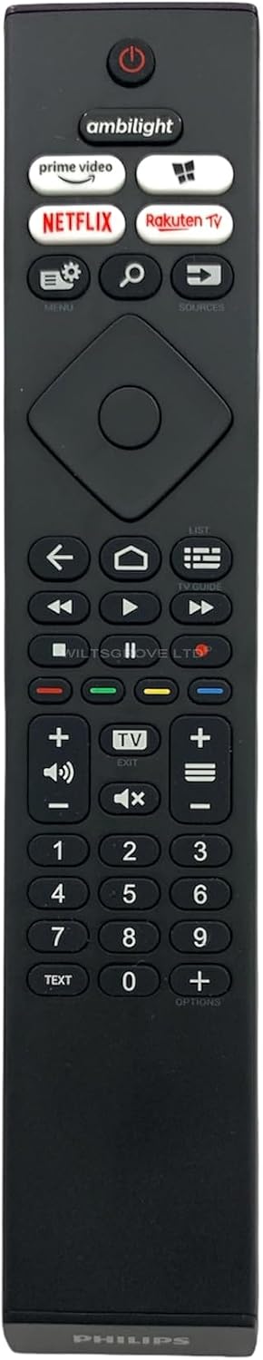 398GR10BEPHN0041HR Replaced Remote Control - HR45B-GJ01 Remote Replace for Philips 75PUS7906/12 32PFS6906/12 32PFS6906/05 70PUS7956/12 65PUS7906/12 65OLED706/12 55PUS8106/12 65PUS7556/12 50PUS7406/12