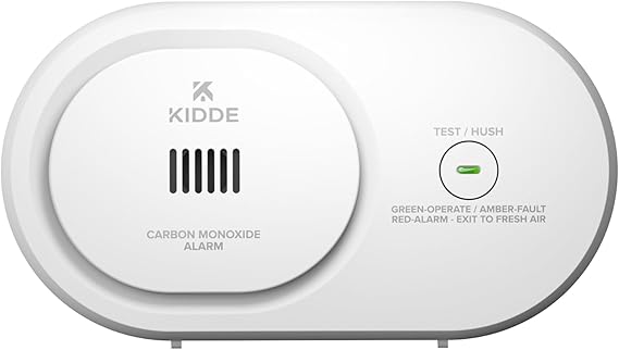 Kidde Carbon Monoxide Detector, AA Battery-Powered, COB | LED Status Lights, Loud 85 db Alarm, Lightweight and Portable for Travel or Home, 5th Edition