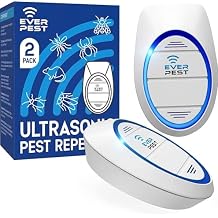 Ultrasonic Pest Control Repeller (2-Pack) Plug in Flea Rat Roach Mosquito Cockroaches Rodent Spider Scorpion Fruit Fly Insect Indoor Plug Getter Robo Caminho 1
