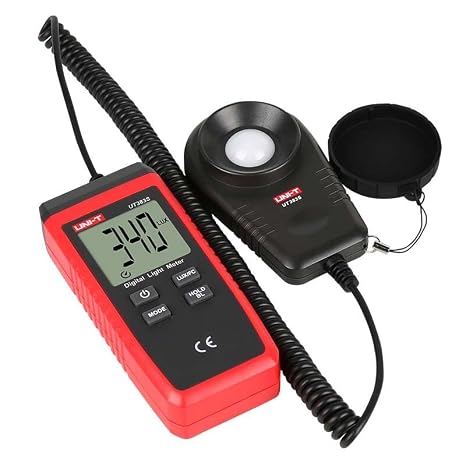 UNI-T UT383S Digital Light Meter Lux/FC Meters Luminometer Photometer 200,000 Lux Luminometer Photometer Measure Tester