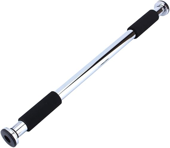 Fitness Pull Chinup Bar, Portable Workout Doorway Pull Up Adjustable Chin Up Bars Trainer for Doorway Strength Training Gym Bar Home Exercise US 62-100cm/ 24.4-39.4inch