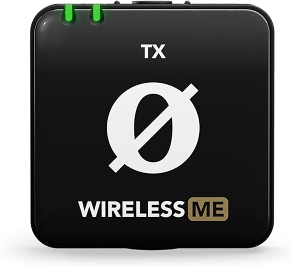 RDE Wireless ME TX Ultra-compact Wireless Transmitter with Built-in Microphone, On-board Recording and up to 200m Range for Filmmaking, Interviews and Content Creation (Transmitter Only)