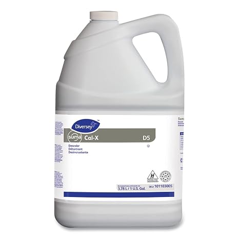 Diversey 101103005 SUMA Cal-X Descaler, for Removal of Lime Scale from Dishwasher & Kitchen Equipment, Concentrate, 1-Gallon