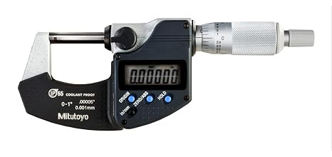 Mitutoyo 293-340-32 Coolant-Proof Digimatic Micrometer, 0-1" Range