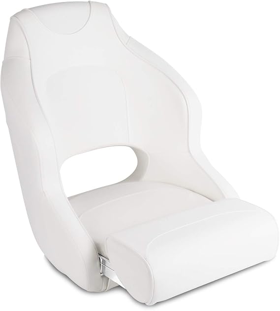 Leader Accessories Two Tone Captains Bucket Boat Seat Chair Flip Up Seat | Sports Flip Up Seat Ergonomic Design Compression Foam Padding