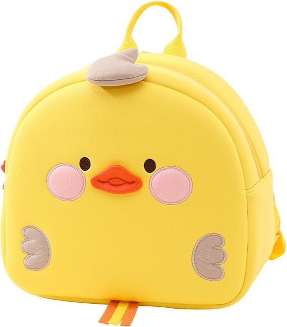 Toddler Backpack with Safety Leash - Cute Duck Mini School Bag for Kids 3-6 Years, Boys Girls Preschool Kindergarten Travel Backpack