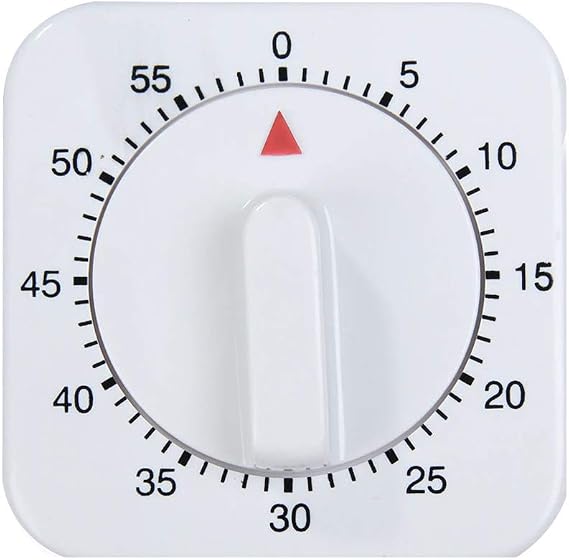 2PC Long Ring Bell Alarm Loud 60-Minute Kitchen Cooking Wind Up Timer Mechanical
