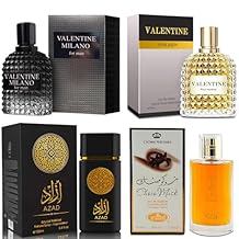 A CENTER Men's Cologne Gift Set Include Blue Ocean,Cool Ocean,Amazing Code & Invincible - 3.4 Fl Oz Each | Vanilla Bourbon, Leather & Amber Floral Fragrance | Luxury Eau de Toilette