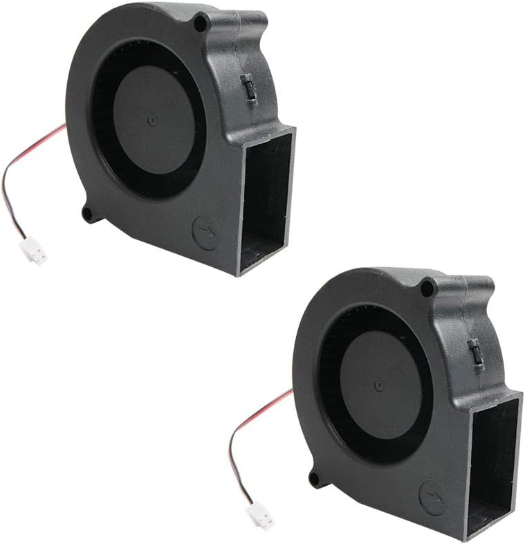 Comimark 2PCS 7530 Blower Cooling Fan 757530mm Fan DC 12V for 3D Printer Fan